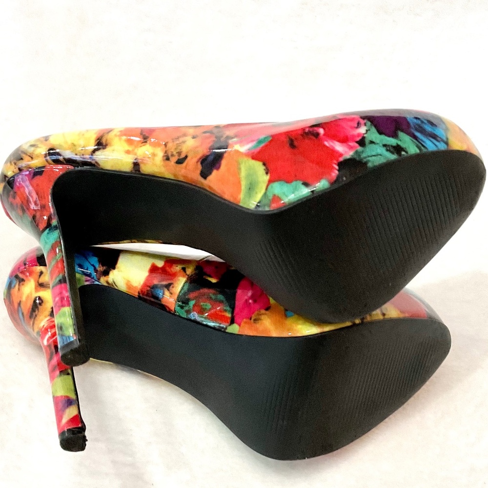 Steve Madden NALA Stiletto High Heel Patent Leather platform Pumps Sz 9.5 - Picture 10 of 16